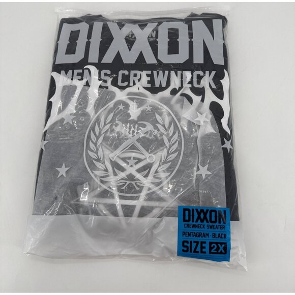 DIXXON Other - Mens Pentagram Crewneck Sweatshirt Pullover Black Size 2X New